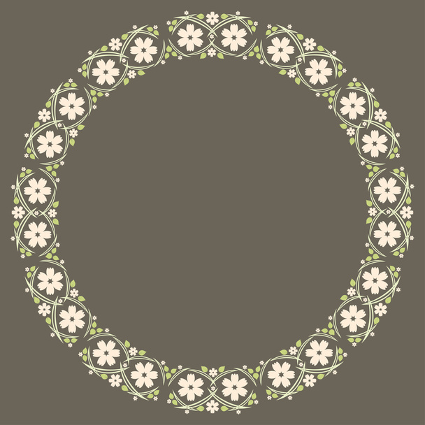Floral Frame for wedding invitations - Vector, Imagen