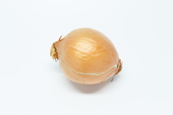 Red onions on white background - Foto, Imagem