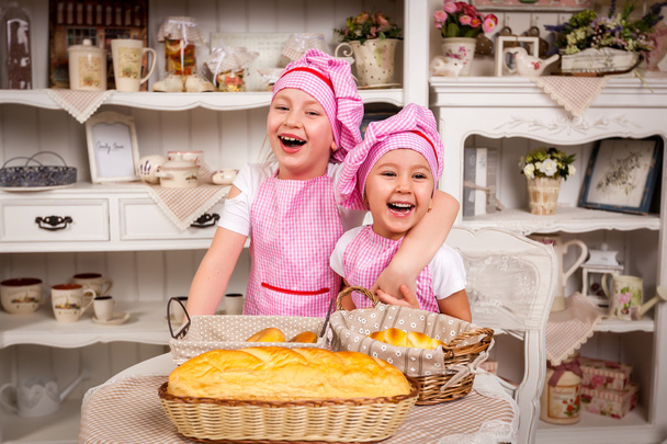 Young cooks with pies - Photo, Image