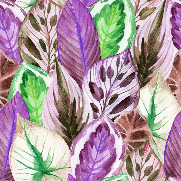 tropical leaves seamless pattern - Photo, Image
