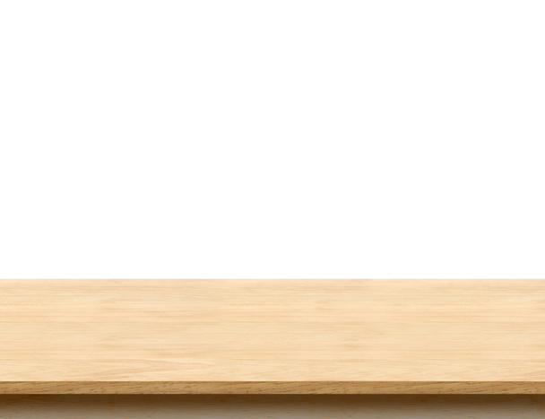 Mesa de madera ligera vacía
  - Foto, Imagen