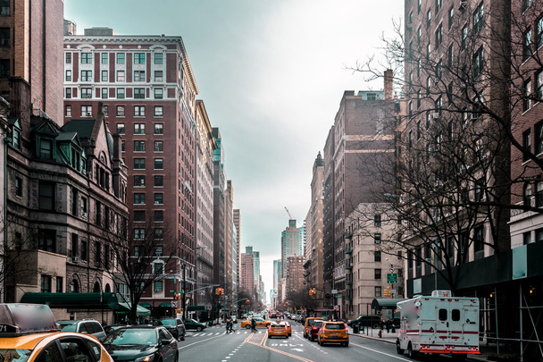 Buildings and streets of Upper West Site of Manhattan, New York  - Φωτογραφία, εικόνα