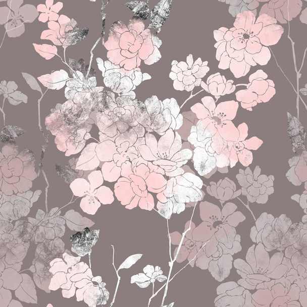 imprints japanese sakura blossom - Foto, afbeelding
