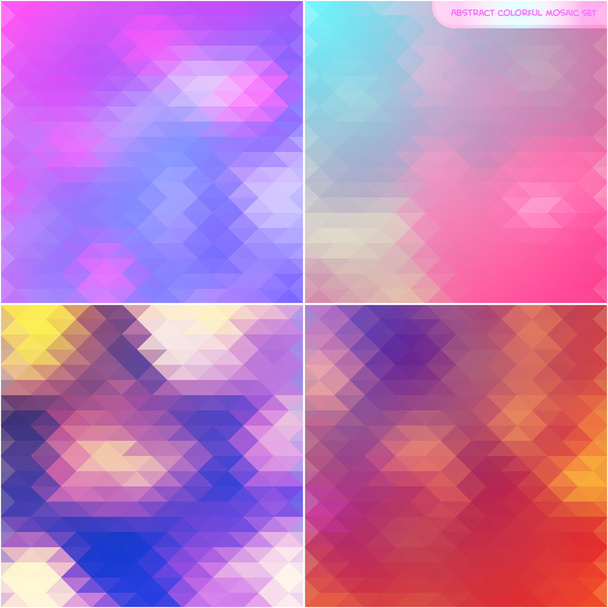 Abstract pattern of geometric shapes set. - Vector, Image