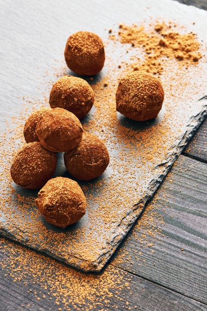 Homemade chocolate truffles - Photo, Image