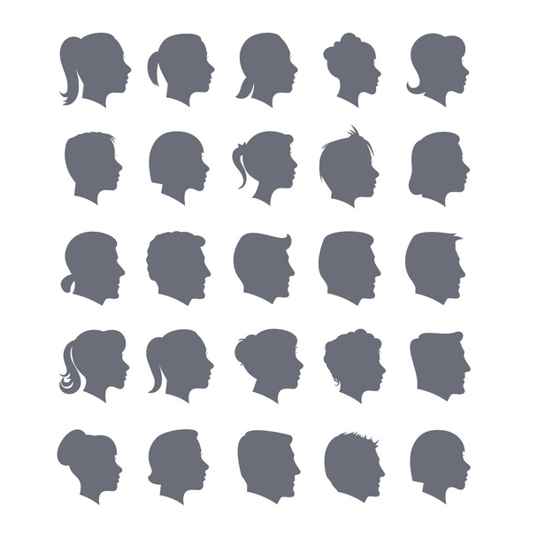 iconos con diferentes caras
 - Vector, Imagen
