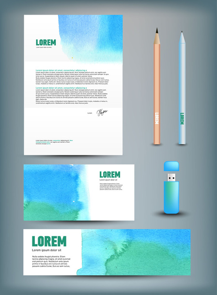 Corporate identity mock up vector - Vector, Image