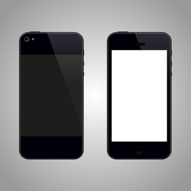 Smartphone Vue avant et arrière. Illustration vectorielle
 - Vecteur, image