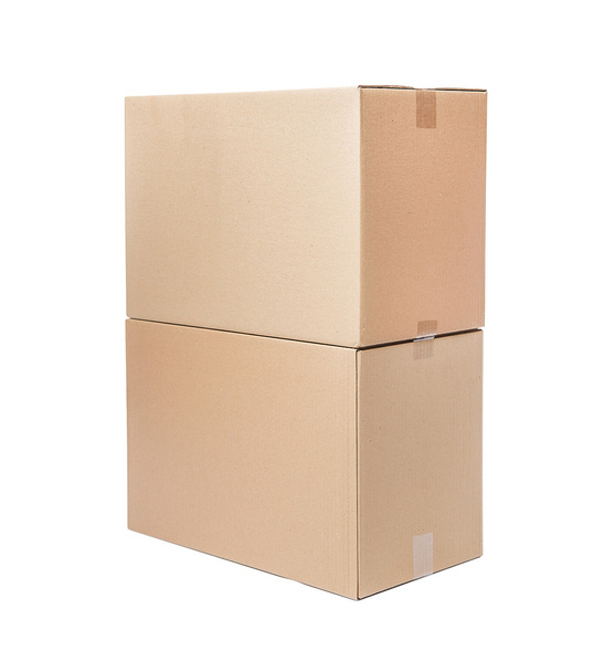 Stack of cardboard boxes - Фото, зображення