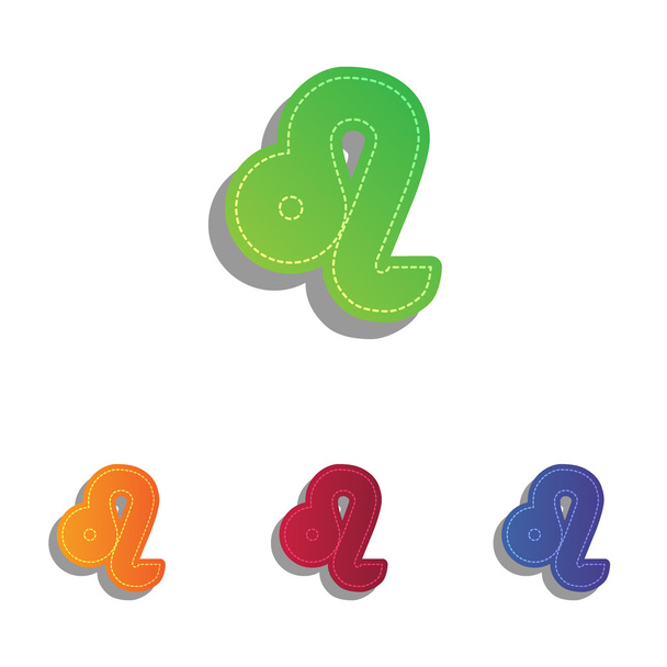 Illustration du signe Leo. Ensemble d'icônes applicatives colorées
. - Vecteur, image