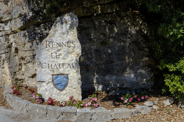 Rennes le Chateau Village Sign, France - Photo, Image