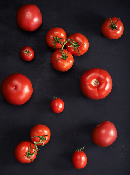 red tomatoes. top view - Фото, зображення
