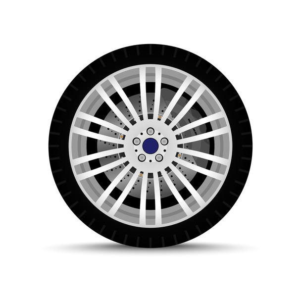 колесо машины. покрышки
 - Вектор,изображение