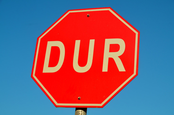 Stop teken in de Turkse taal - Foto, afbeelding