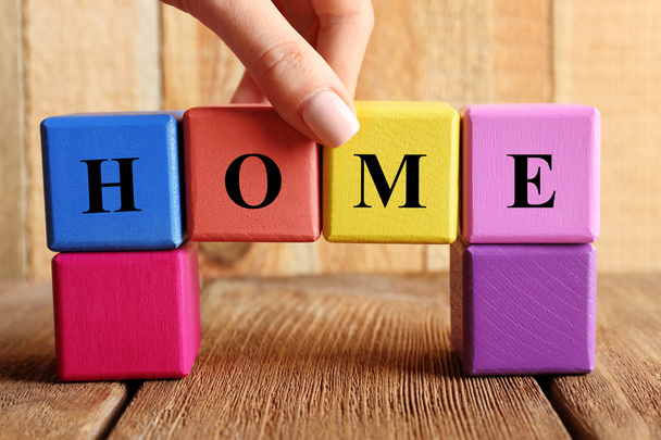 Colourful word HOME  - Фото, изображение