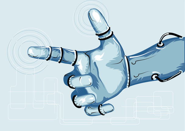Cyborg. mano del robot
 - Vector, Imagen