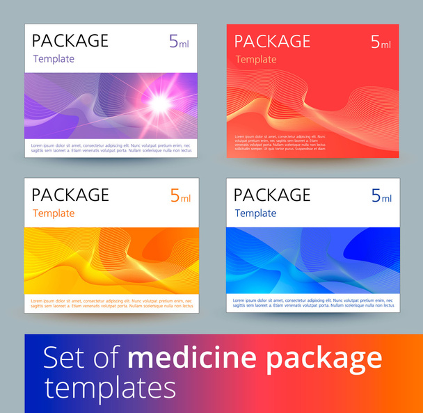 Set of medicine package templates. - Wektor, obraz