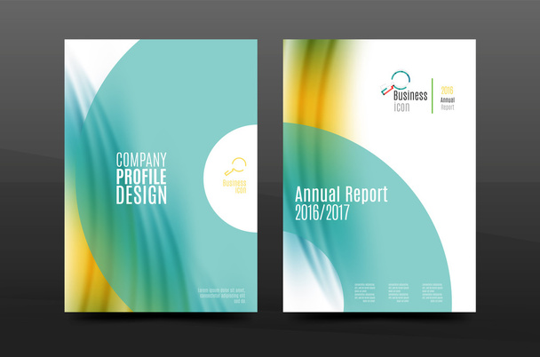 Дизайн обложки годового отчета
 - Вектор,изображение