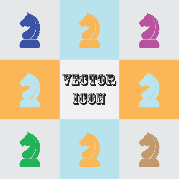 Vector sign horse of chess. Icon - Vector, Image