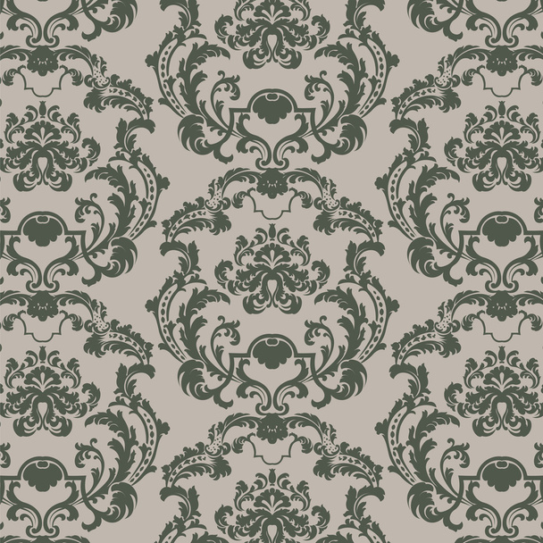 Vector Baroque Vintage floral damassé motif élément fond
 - Vecteur, image