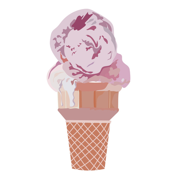 Vector Ice cream cone - Vector, Image
