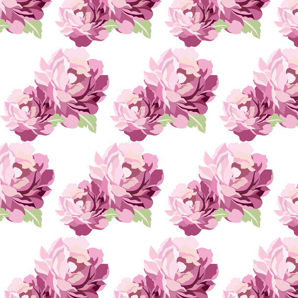Watercolor Pink flowers Card background - Vektor, Bild