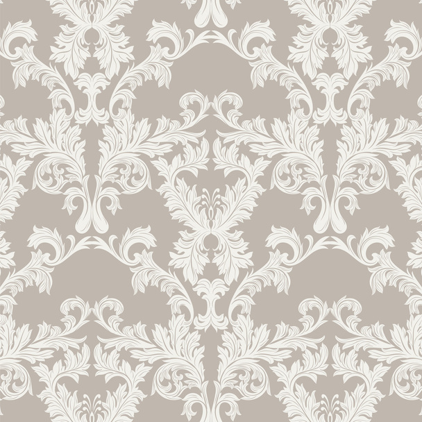 Vector Baroque Vintage floral Damask pattern - Vecteur, image