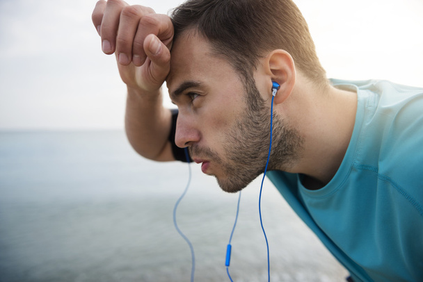 Man tired of long jogging distance  - Photo, Image