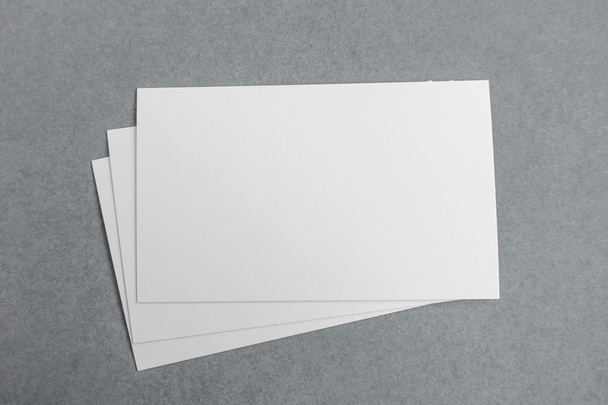 Blank business card, postcard with soft shadows. - Foto, imagen