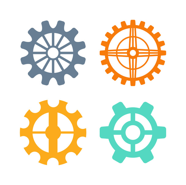 Vector gears icons set. - Vector, Image