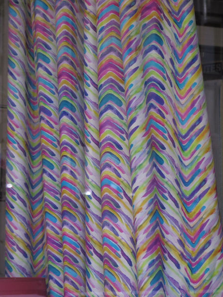 Multi colored curtain - Photo, Image