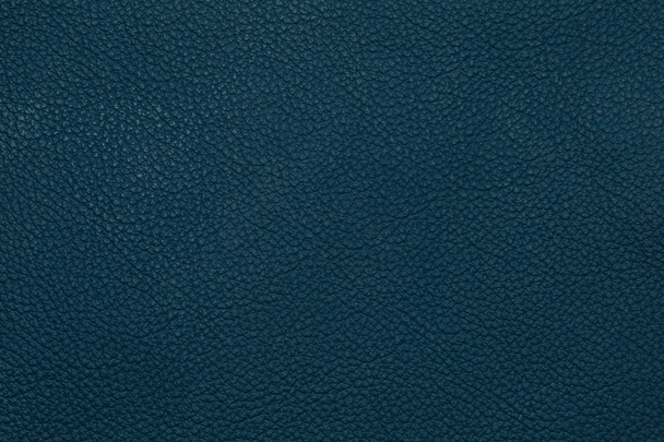 Blue leather texture background - Foto, afbeelding