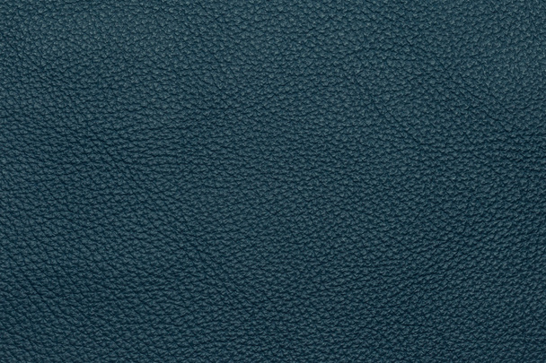 Blue leather texture background - Foto, afbeelding