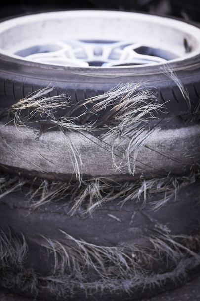 Blown out tires - Photo, Image