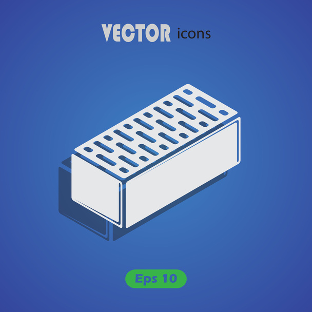 Icono de vector de ladrillo para web y móvil
 - Vector, imagen