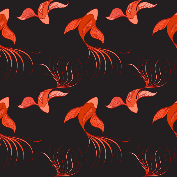 fish seamless pattern - Vettoriali, immagini