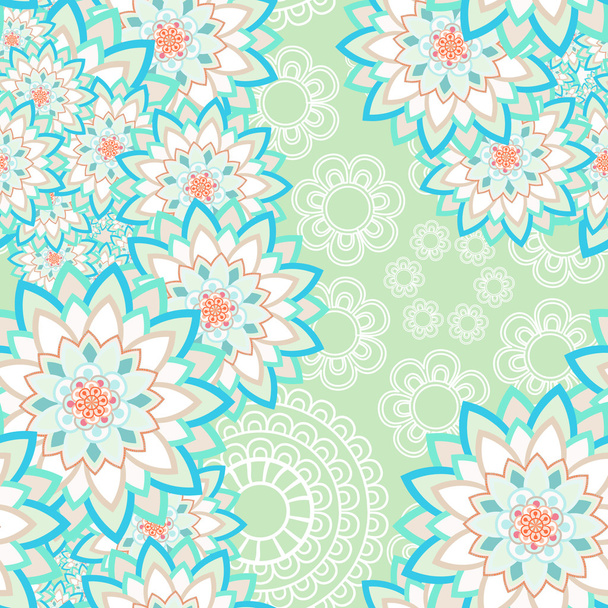 Mandala ornament seamless pattern - Vector, Image
