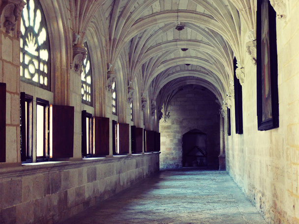 Monastery  La Vid Cloister Burgos Spain - Photo, Image
