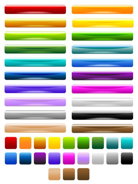 Colorful shiny buttons - Вектор,изображение