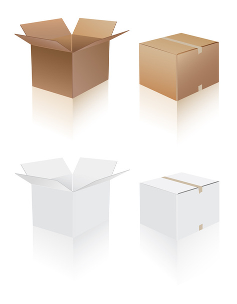 Shipping Boxes - Vector, Image