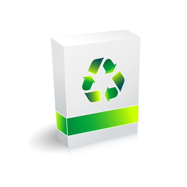 Caja de reciclaje
 - Vector, imagen