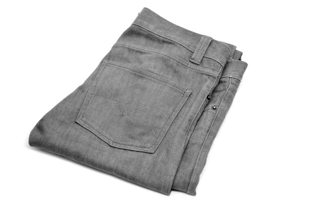 Gray denim trousers - Photo, Image