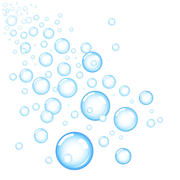 Burbujas azules
 - Vector, imagen