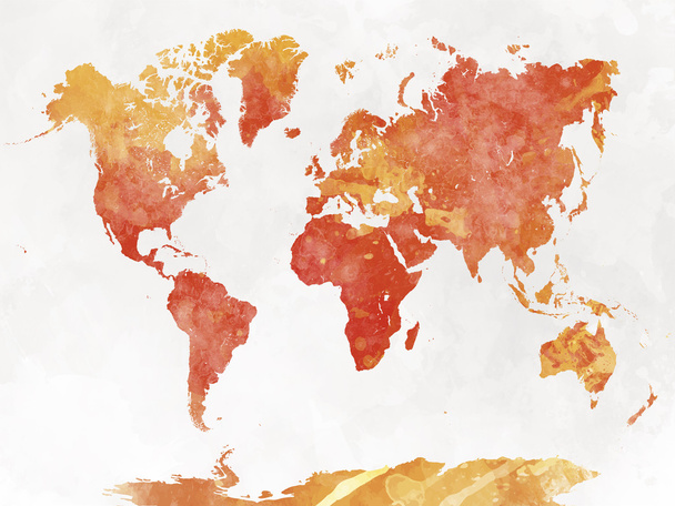 Mapa del mundo en acuarela
  - Foto, Imagen