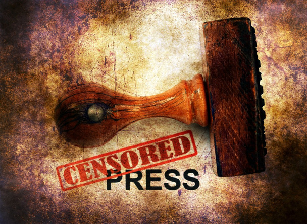 Censored press grunge concept - Photo, Image
