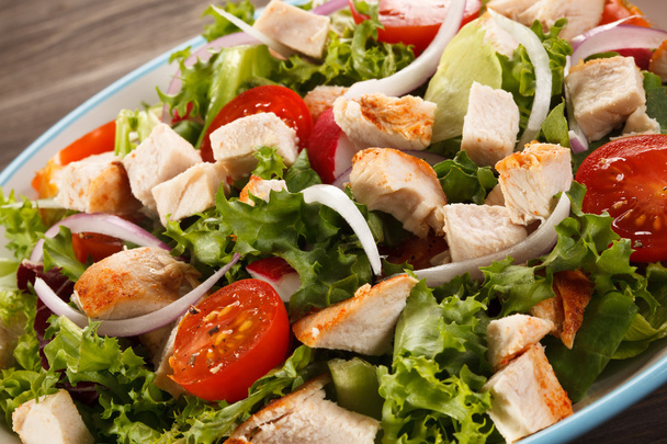 Salad with chicken meat - Фото, изображение