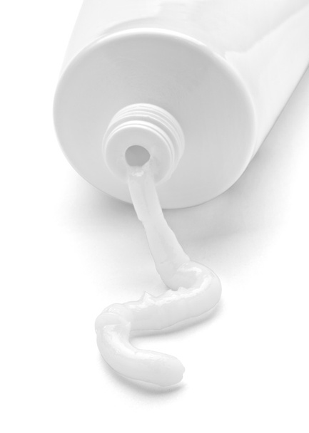 bílý krém trubice výrobek pro péči o tělo - Fotografie, Obrázek