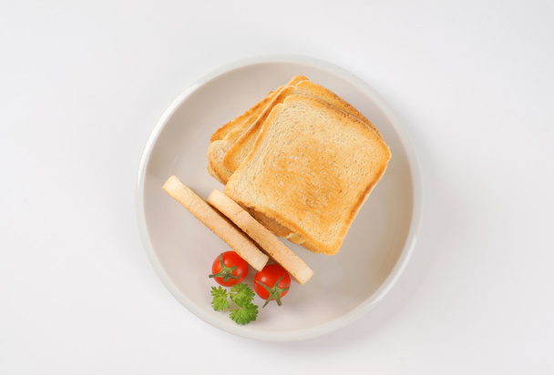 Pan blanco tostado
 - Foto, Imagen