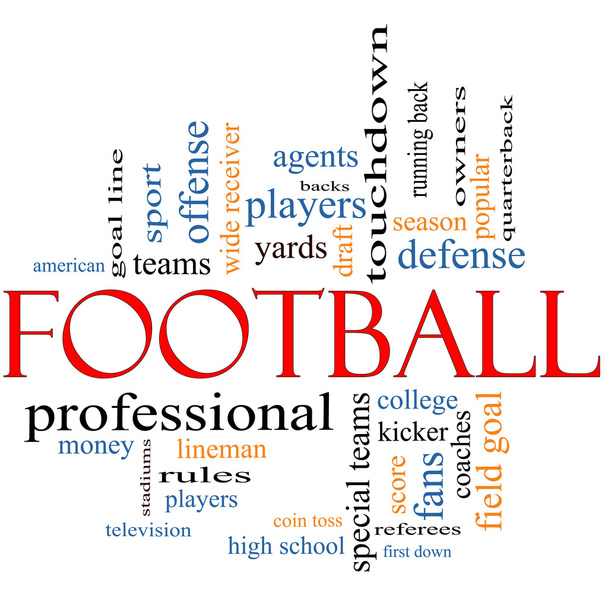Football Word Cloud Concept - Photo, Image