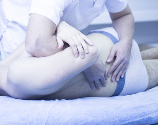 Osteopath and patient osteopathy - Photo, Image